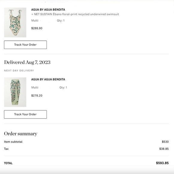 Agua by Agua Bendita Lavanda Cotton & Silk Blend Pareo and swimsuit in size M. - Picture 7 of 14